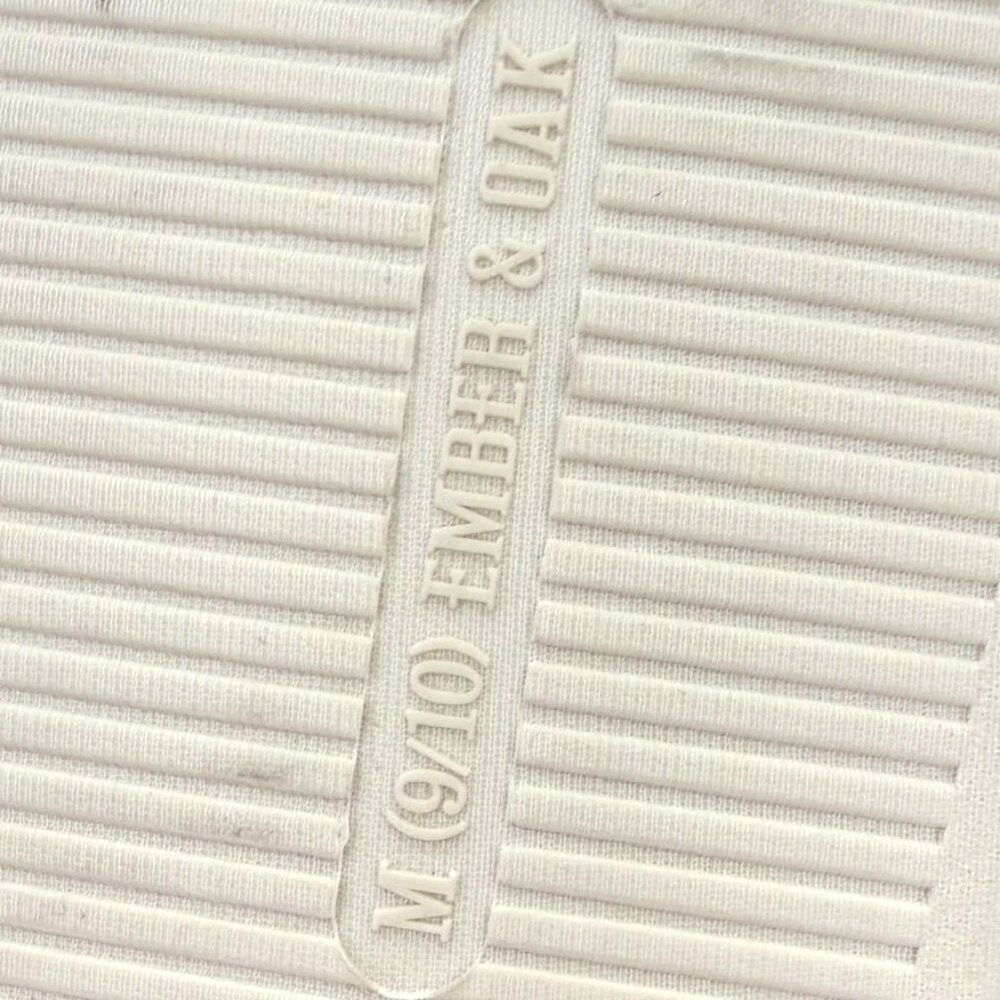 Ember & Oak Men's Ivory Golf #1 Dad Memory Foam Slippers M 9-10 - Picture 7 of 8